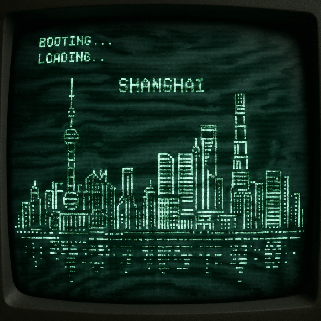 复古显像管电脑启动屏幕