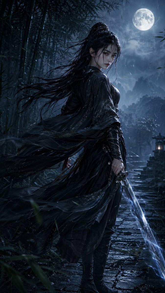 竖版武侠女侠肖像