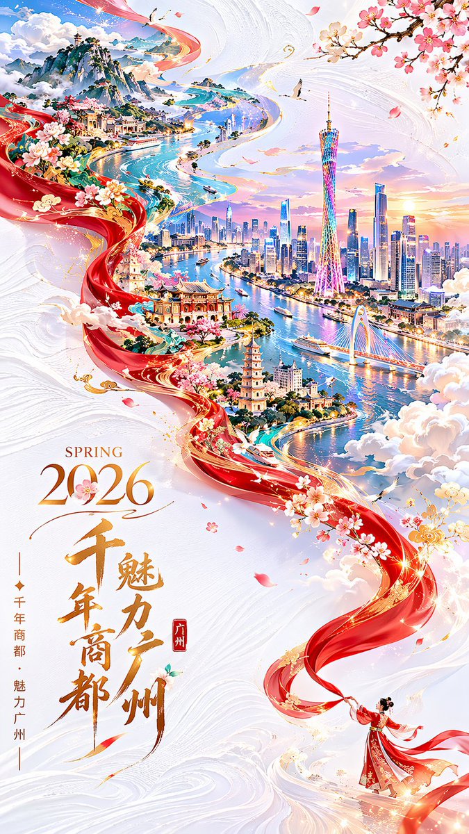 广州春季城市海报