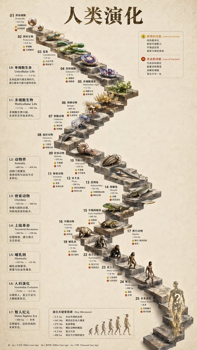 三维石阶演化信息图